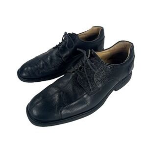 VTG Belvedere Dress Shoes Pebbled Leather Black Classic Comfort‎ Men's 11.5